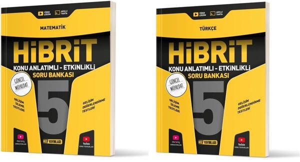 Hız 2025 5. Sınıf Matematik + Türkçe Hibrit - Konu Seti 2 Kitap - Hız Yayınları - Image 1
