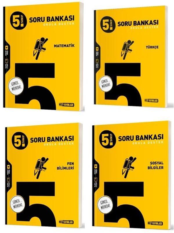 Hız 2025 5. Sınıf Matematik Türkçe Fen Sosyal Soru Seti 4 Kitap - Hız Yayınları - Image 1