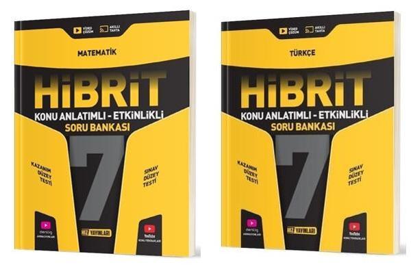 Hız 2025 7. Sınıf Matematik + Türkçe Hibrit - Konu Soru Seti 2 Kitap - Hız Yayınları - Image 1