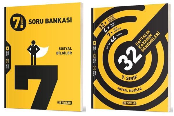 Hız 2025 7. Sınıf Sosyal Bilgiler Soru + 36 Haftalık Deneme Seti 2 Kitap - Hız Yayınları - Image 1