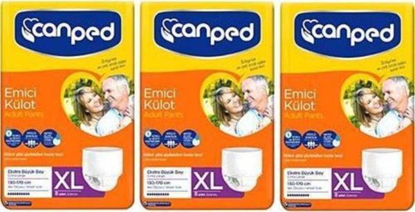 Canped Emici Külot Hasta Bezi Xl Extra Large  30 Adet 3'lü - Image 1