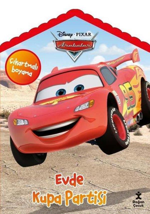 Disney Pixar Arabalar Evde Kupa Partisi Çıkartmalı Boyama Kitabı - Doğan Çocuk - Image 1
