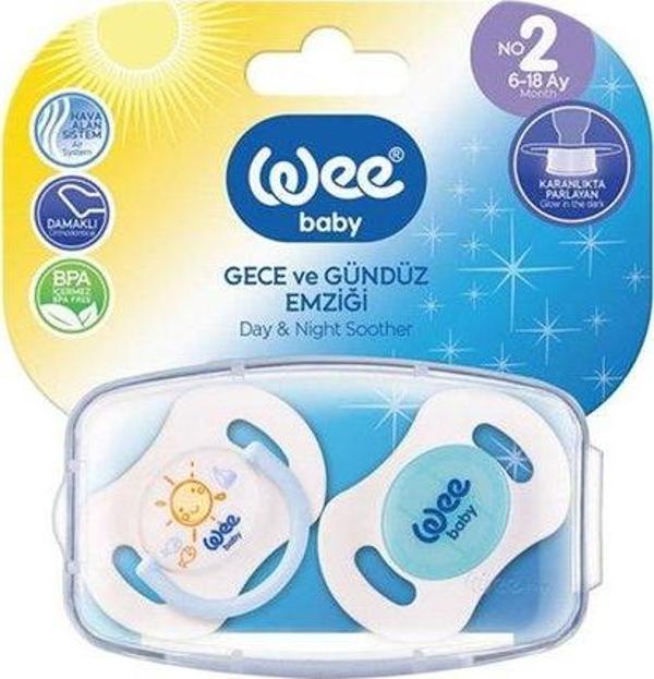Wee Baby 2'li Gece Gündüz Emzik (Saklama Kabı Hediyeli) - Image 1