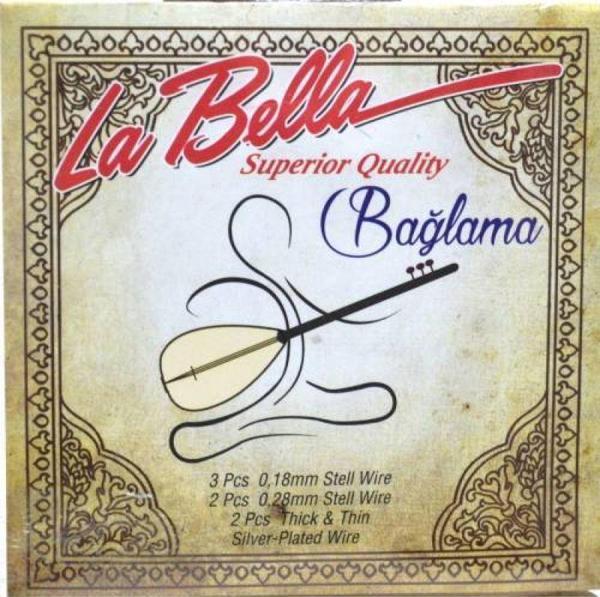 La Bella Strings SBH-18 0,18 Kısa Sap Bağlama Takım Tel - Image 1