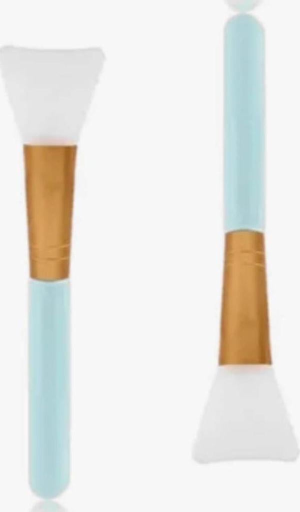 Petinka  Temizlemesi Kolay İkili Silikon Yüz Cilt Bakımı Maske ve Krem Spatulası - Image 1
