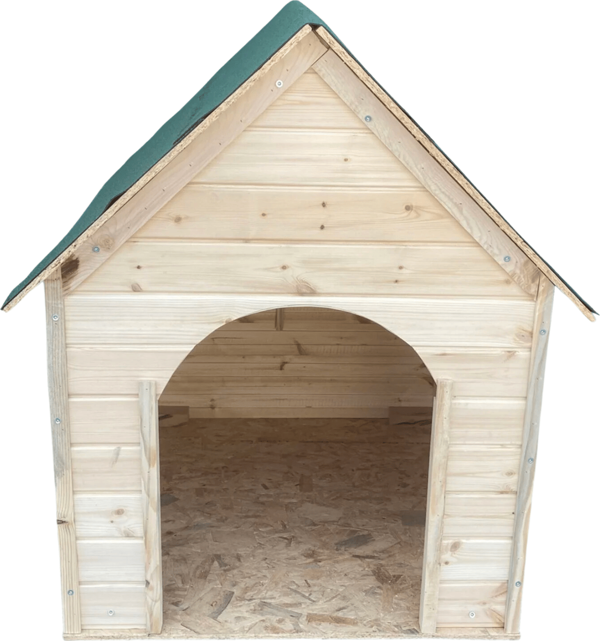 Reyo Pet Suya Soğuğa Dayanıklı Lüks Büyük Boy Ahşap Köpek Kulubesi - Image 1