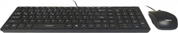 Casper Kablolu Klavye Mouse Set Siyah, USB, KB7900 - Image 1
