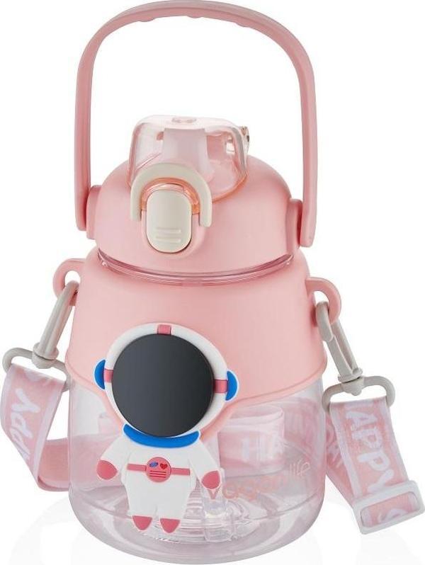 Vagonlife VGN6276 1250ml Pipetli Pembe Matara - Image 1