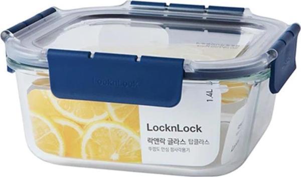 LocknLock Top Class Fırın & Saklama Kabı Dörtgen Kilitli 1.4 Lt - Mavi - Image 1