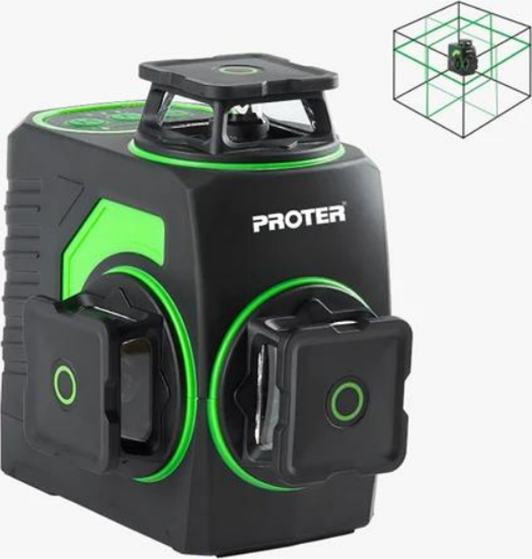 Proter Pl 360 Ls 3X360° Çift Akülü Yeşil Lazer Hizalama - Image 1