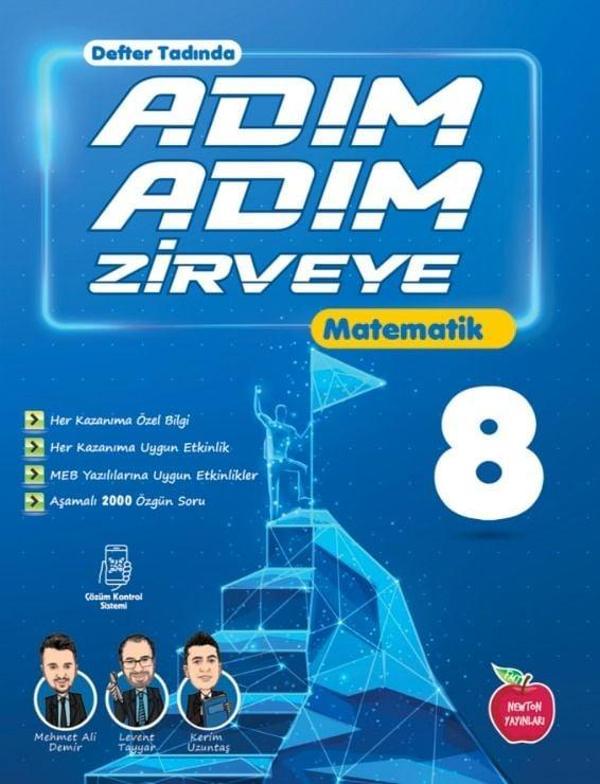 Newton Yayınları 8 Sınıf Matematik Adım Adım Zirveye Soru Bankası - Image 1