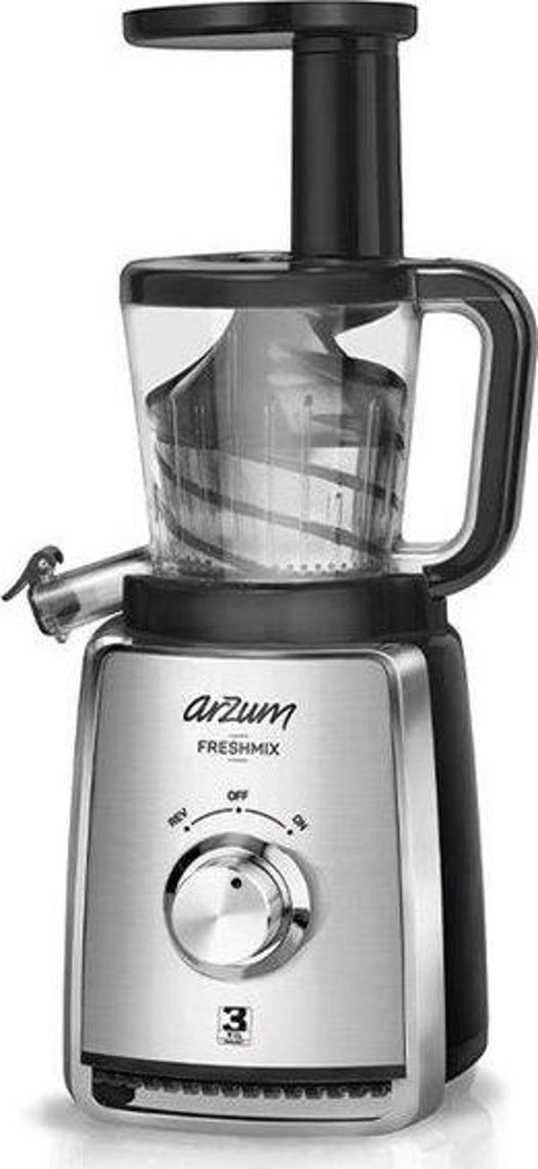 Arzum AR1050 Freshmix Slow Juicer Meyve Ve Sebze Presi - Paslanmaz Çelik - Image 1