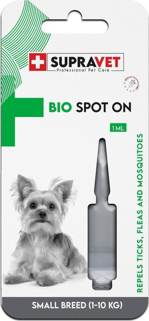 Supravet Küçük Irk Köpek Deri Ve Tüy Bakım Yağı; Bit Pire Kene Dış Parazit Ense Damlası 1-10Kg (1ml) - Image 1