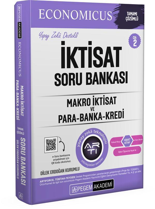 KPSS A Grubu Economicus Makro İktisat ve Para-Banka-Kredi Cilt 2 Soru Bankası - Pegem Akademi Yayıncılık - Image 1