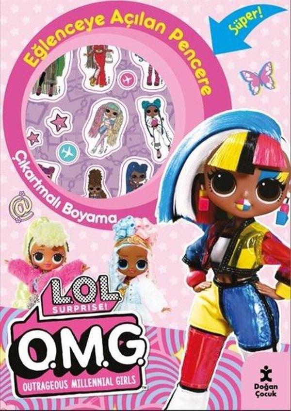 Lol Surprise! Eğlenceye Açılan Pencere - Çıkartmalı Boyama Kitabı - Doğan Çocuk - Image 1