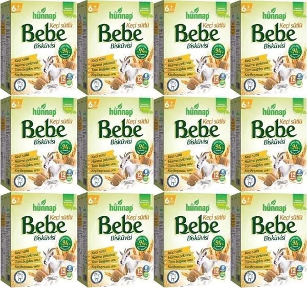 Hünnap Keçi Sütlü 6+ Ay Bebe Bisküvisi 12 x 400 G - Image 1