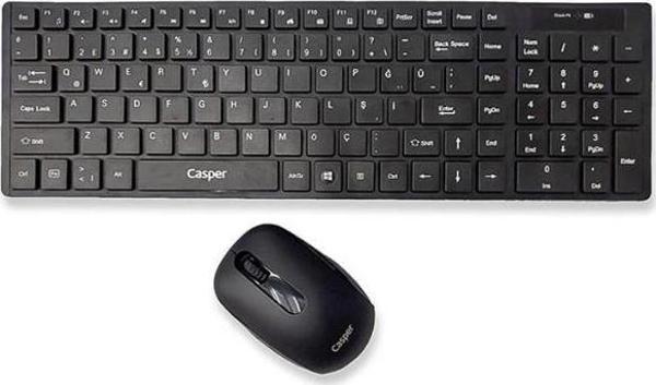 Casper Kablosuz Klavye Mouse Set Siyah USB, SK.CS-AX7900-W - Image 1