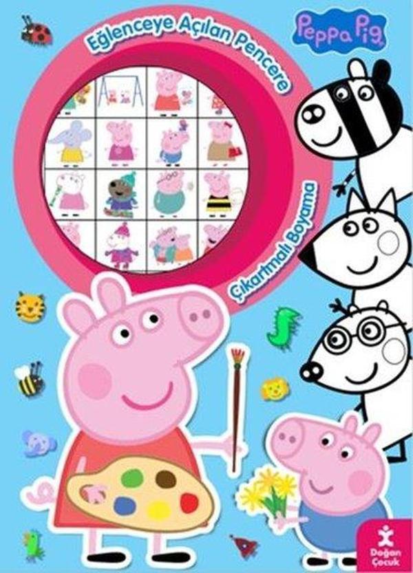 Peppa Pig-Eğlenceye Açılan Pencere - Çıkartmalı Boyama Kitabı - Doğan Çocuk - Image 1