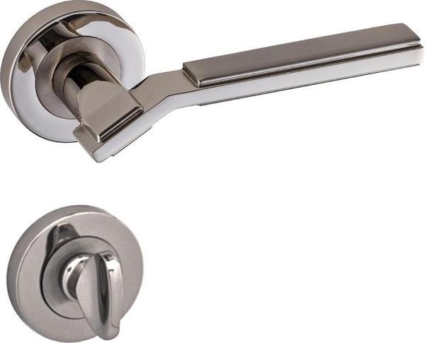DOĞANLAR ASOS SATEN NİKEL ROZETLİ KAPI KOLU TAKIM-Wc Kol - Image 1