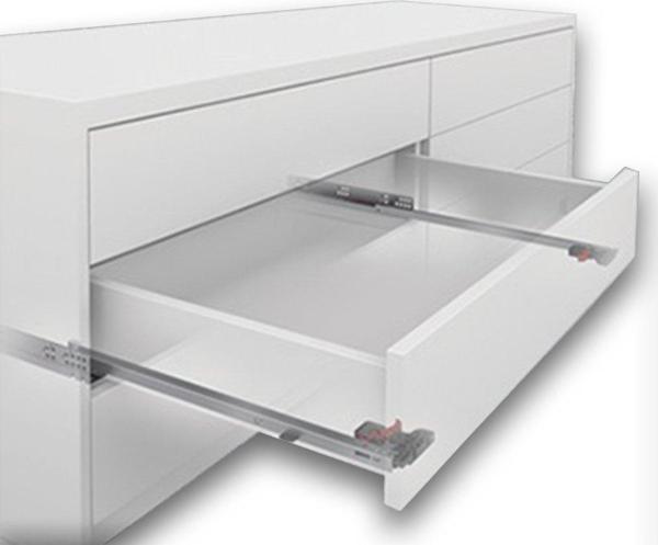 SAMET SLİDE PUSH OPEN 45 CM TAM AÇILIM ÇEKMECE RAY MANDAL DAHİL - Image 1