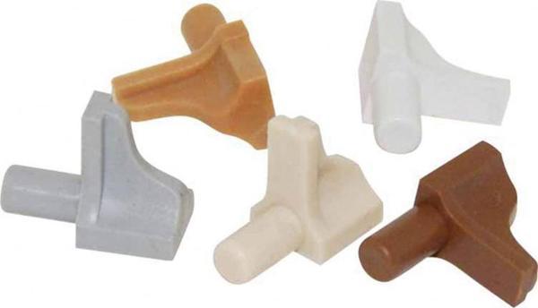 PLASTİK DÜBELLİ RAF PİMİ 5 MM BEYAZ ( 50 ADET ) - Image 1