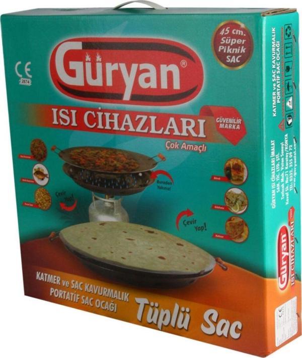 GÜRYAN Portatif Yufka Ekmek Kavurma Sacı Tüplü - Image 1