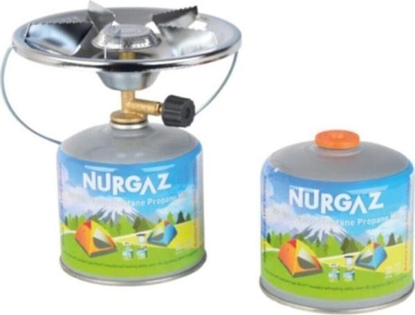 NURGAZ Olympos Kamp Ocağı 450 Gr 2 Adet Kartuş - Image 1