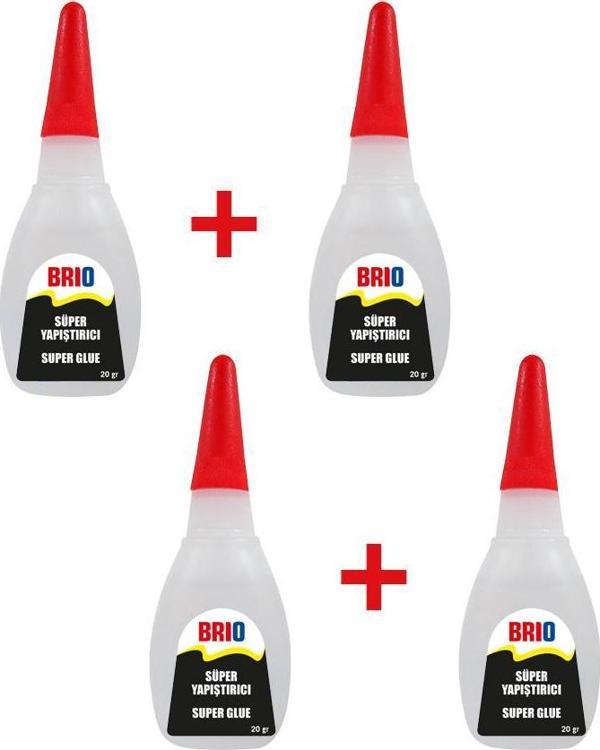 Brio Hızlı Süper Yapıştırıcı 20 Gr 4'lü - Image 1