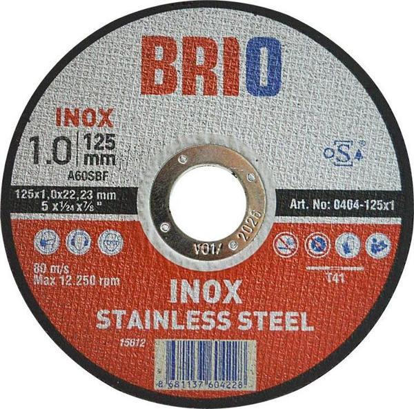 Brio Kesme Taşı 125X1 Inox 10'lu - Image 1