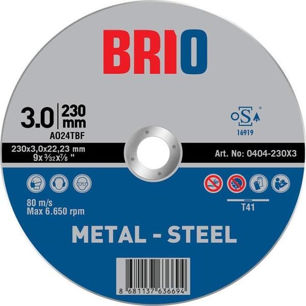 Brio Kesme Taşı 230X3 2'li - Image 1