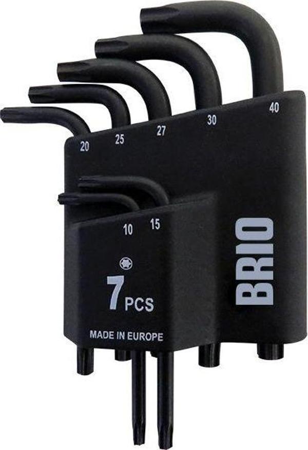 Brio Allen Anahtar (Alyan Anahtar) Seti Torx (Tork) Kısa 7 Parça T10-T40 - Image 1