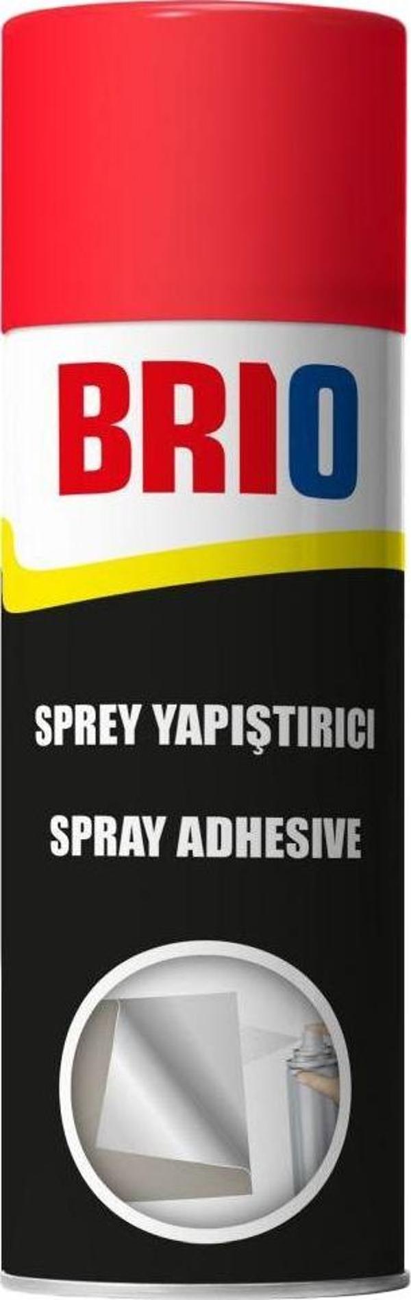 Brio Çok Amaçlı Ahşap, Tekstil, Plastik, Kauçuk Yapıştırma Sprey Yapıştırıcı 400 Ml - Image 1