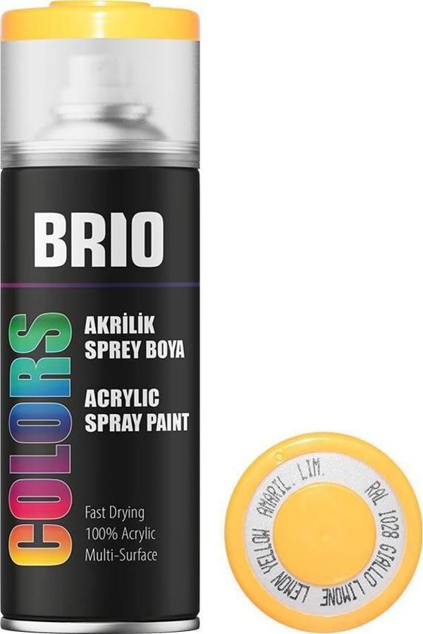Brio Sprey Boya Akrilik Kavun Sarı B1028 400 Ml - Image 1