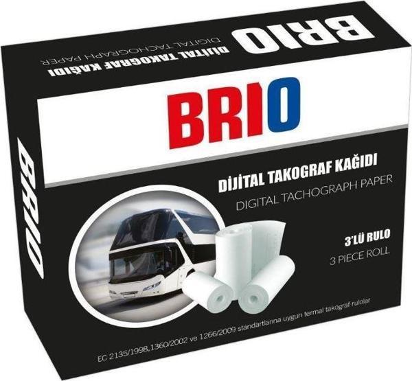 Brio Takograf Kağıdı Dijital Rulo 3 Lü 10 Paket - Image 1