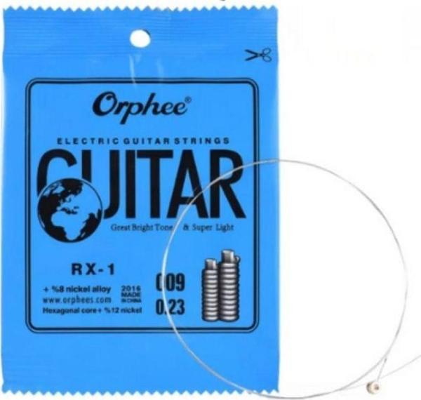 Orphee RX-1-009 Elektro Gitar 0.09 İnce Mi Teli - Image 1