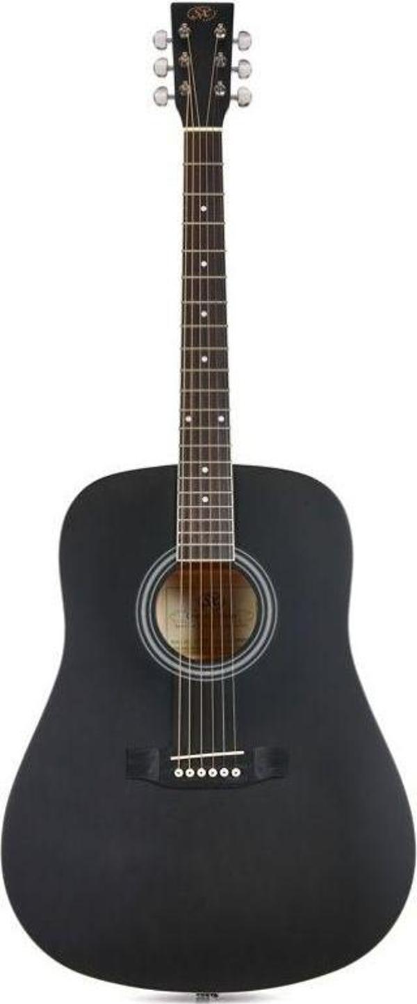 SX SD204GTBK Dreadnought Akustik Gitar (Parlak Siyah) - Image 1
