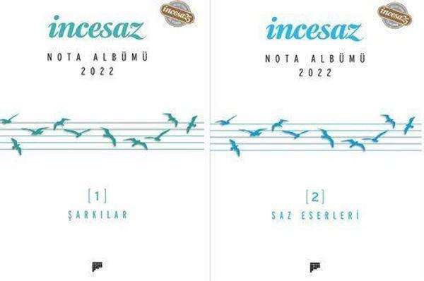 İncesaz Nota Albümü 2022 (1- Şarkılar, 2- Saz Eserleri) (2 Kitap) - Pan Yayıncılık - Image 1