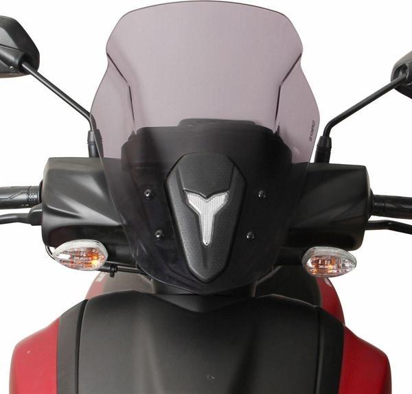 GP Kompozit Yamaha RayZR 2024 Uyumlu Kısa Spor Ön Cam Siyah - Image 1