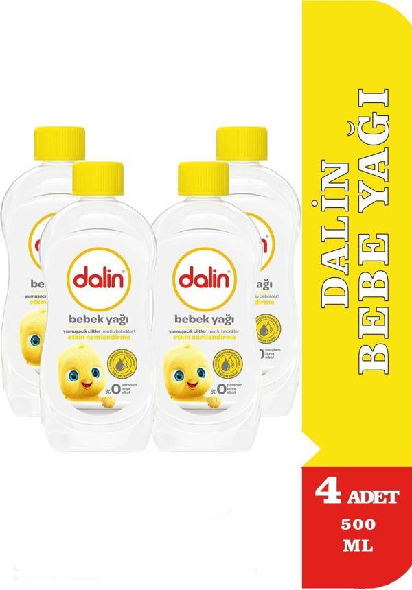 Dalin Bebe Yağı 500 ml 4 Adet - Image 1