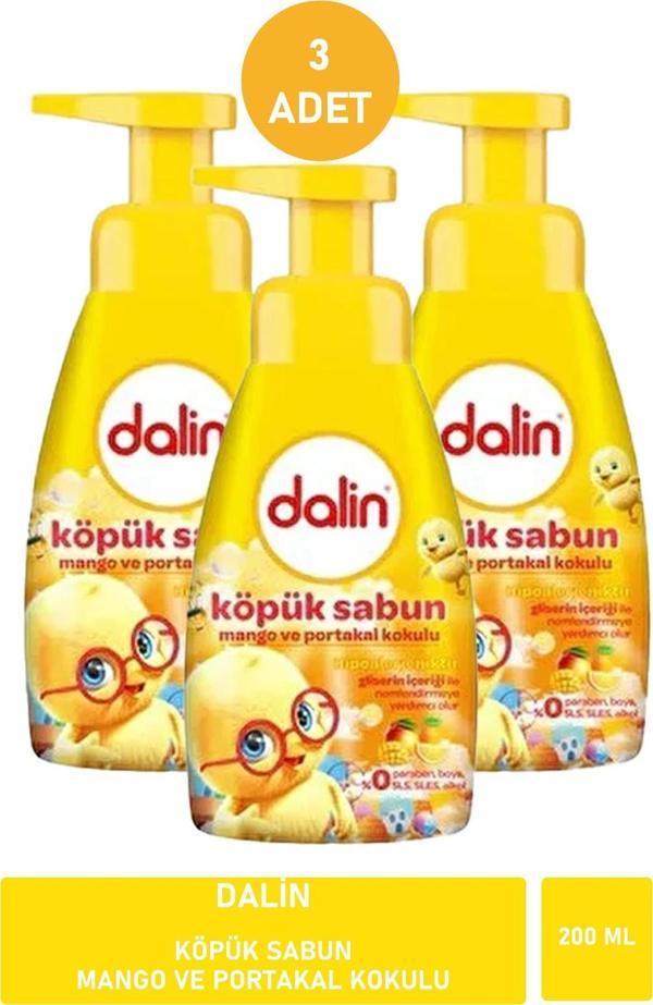 Dalin Köpük Sabun Mango ve Portakal Kokulu 200 ml X 3 ADET - Image 1