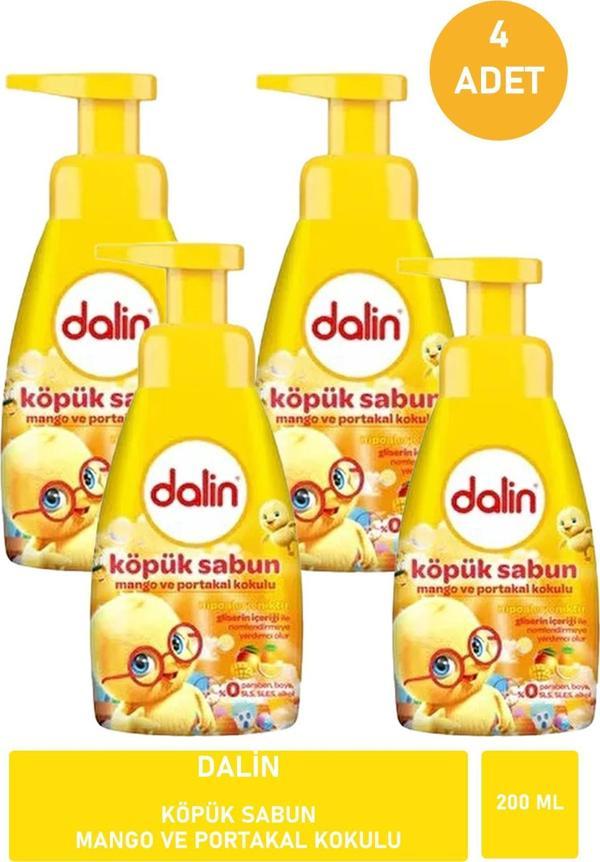 Dalin Köpük Sabun Mango ve Portakal Kokulu 200 ml X 4 ADET - Image 1