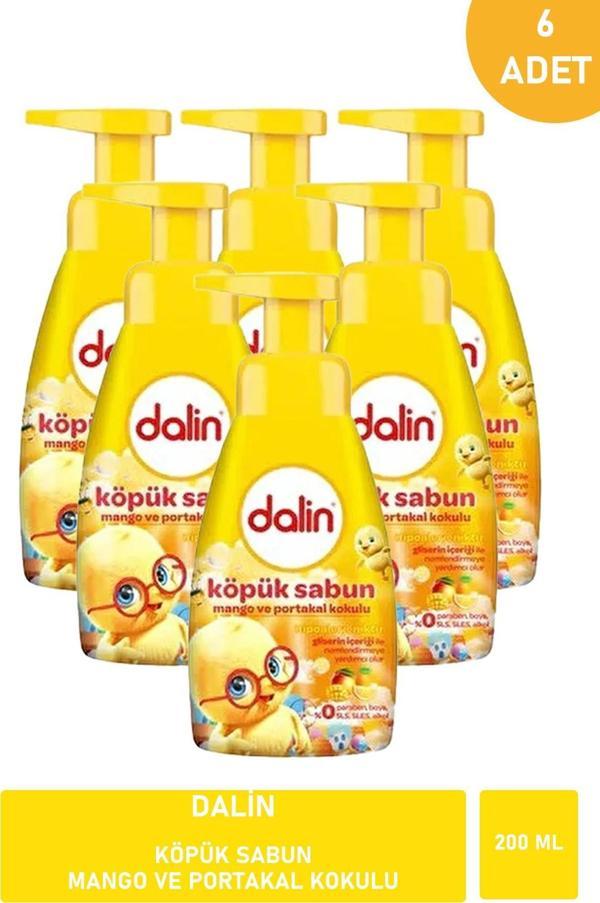 Dalin Köpük Sabun Mango ve Portakal Kokulu 200 ml X 6 ADET - Image 1