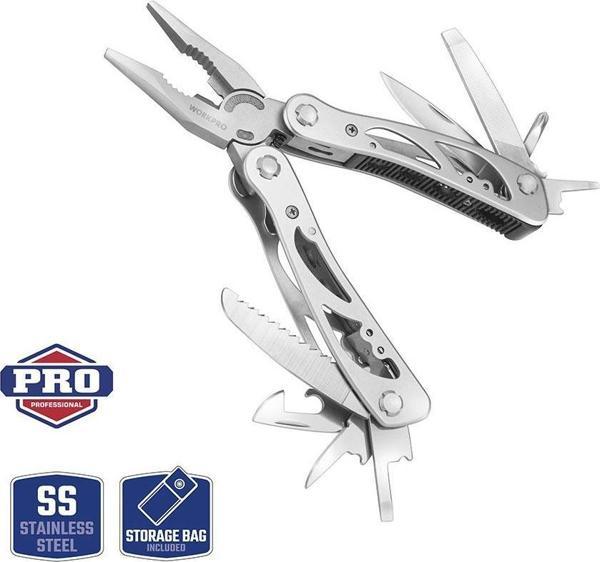 WORKPRO WP382001 12 IN 1 Çok Fonksiyonlu Profesyonel Pense Seti + Taşıma Kılıfı - Image 1