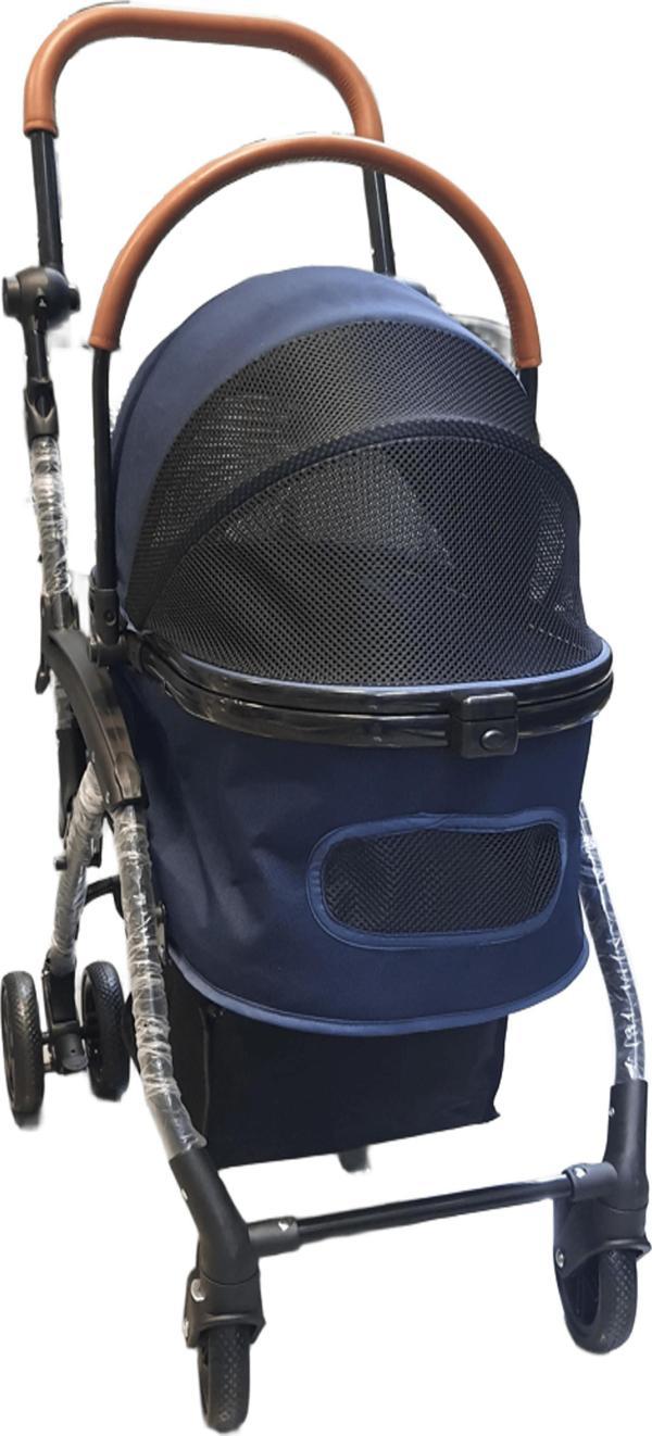 Tommy Evcil Hayvan Arabası 76,5x48x99cm Lacivert Max 15 Kg - Image 1
