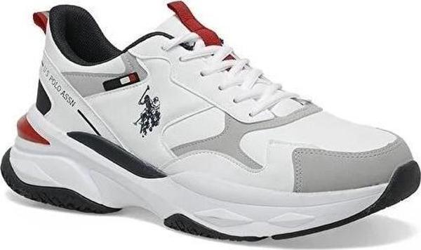 U.S.POLO ASSN SOLIDAR 4PR BEYAZ COMFORT CASUAL ANATOMİK SPOR AYAKKABI - Image 1