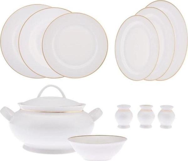 Emsan Yemek Takımı 60 Parça New Bone Yeni Marly Gold - Image 1
