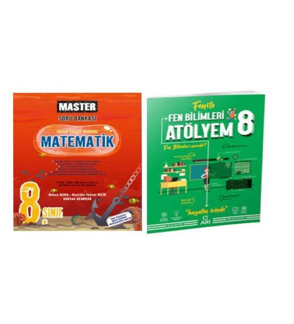 8. Sınıf Master Matematik Soru Bankası Ve Fen Bilimleri Atölyem Soru Bankası - Okyanus Yayıncılık - Image 1