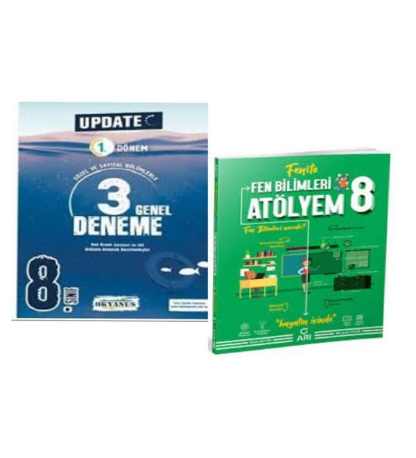 8. Sınıf Update 1. Dönem 3 Genel Deneme Ve Fen Bilimleri Atölyem Soru Bankası - Okyanus Yayıncılık - Image 1