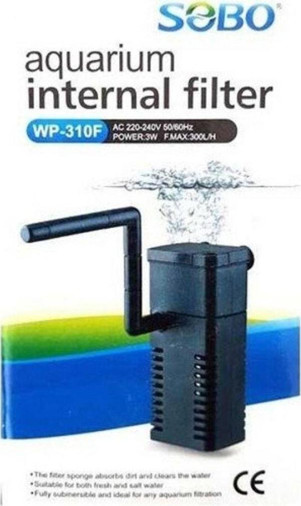 Sobo Akvaryum Iç Filtre Küçük Boy 3W 300 Lh Wp-310F - Image 1