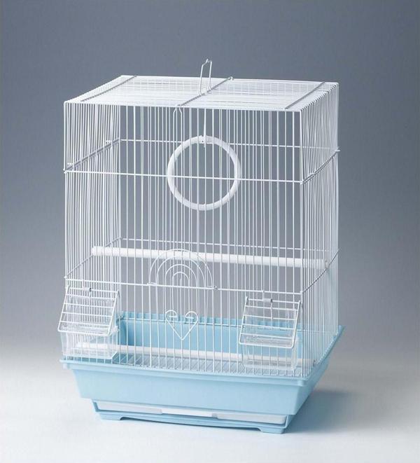 Cans Yıldırım Pet 81202 Kuş Kafesi Düz Çatılı 34.5×28×45.5 Cm - Image 1